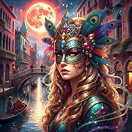 BLUEBIRD Square Venetian Carnival 1000 pieces - Jigsaw Puzzle