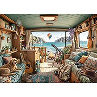 BLUEBIRD Camping at the coast 500 pieces - Jigsaw Puzzle