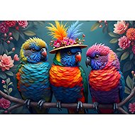 BLUEBIRD Rainbow Parrots 1000 pieces - Jigsaw Puzzle