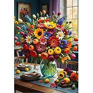 BLUEBIRD colourful bouquet 1000 pieces - Jigsaw Puzzle