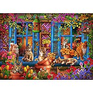 BLUEBIRD Parapet with cats 300 pieces - Jigsaw Puzzle