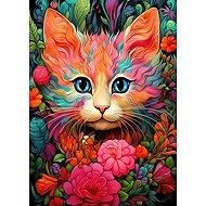 BLUEBIRD Cat and flower 300 pieces - Jigsaw Puzzle