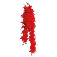 Guirca Boa red with feathers - Charlestone 180 cm - Costume Accessory