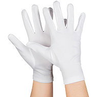 Boland Gloves white short - Costume Accessory