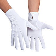 Boland Gloves white short with button XL - Costume Accessory