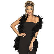 Boland Feather Boa Black 80g - Costume Accessory