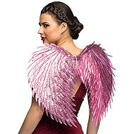 Boland Glam Angel Wings, Pink, 55 × 50cm - Costume Accessory