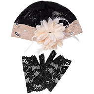 Boland Set Charleston (čepička a 2 rukavice) - Costume Accessory