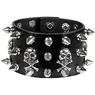 Boland Biker Bracelet with Skulls - Costume Accessory