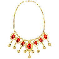 Boland Metal Necklace with Medieval Gemstones - Costume Accessory