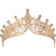 Boland Metal Queen's Headband Rose Gold Look - Costume Accessory