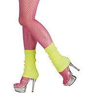 Boland Disco neon yellow leg warmers - Costume Accessory