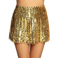 Boland Sequin mini skirt size M/L gold - Costume Accessory