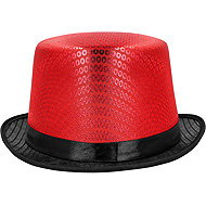 Boland Caprice cylinder hat red - Costume Accessory