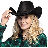Boland Cowboy Hat black - Costume Accessory