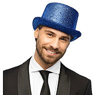 Boland Showtime blue top hat - Costume Accessory