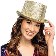 Boland Showtime Gold Top Hat - Costume Accessory