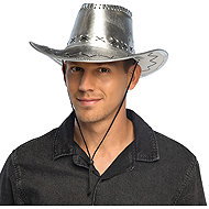 Boland Savanne cowboy hat silver - Costume Accessory