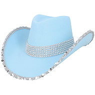 Boland Spark cowboy hat light blue - Costume Accessory