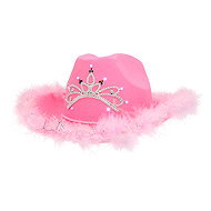 Boland LED pink bandit hat - Costume Accessory