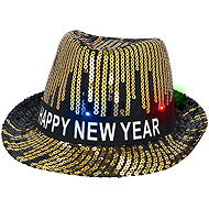 Boland LED Happy New Year hat - Costume Accessory