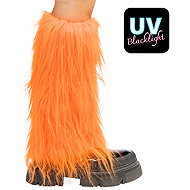 Boland Rave neon orange UV leg warmers - Costume Accessory