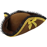 Boland Pirate Hat Coral - Costume Accessory