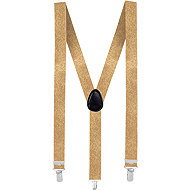 Boland Suspenders (suspenders) gold elastic - Costume Accessory