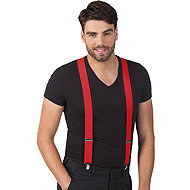 Boland Suspenders (braces) red elastic - Costume Accessory