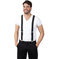 Boland Suspenders (suspenders) black elastic - Costume Accessory