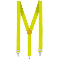 Boland Suspenders (braces) neon yellow - Costume Accessory