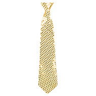 Boland Tie gold sequin 40 cm - Costume Accessory