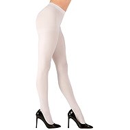 Widmann Bílé dámské punčocháče 40 DEN - Costume Accessory