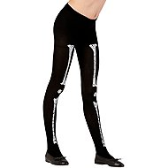 Widmann Skeleton tights size 11-14 years - Costume Accessory