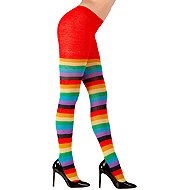 Widmann Rainbow clown tights size XL - Costume Accessory