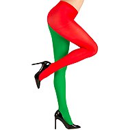 Widmann Red and green tights for clown size. S-L - Costume Accessory