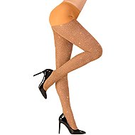 Widmann Zlaté glitrové punčocháče - Costume Accessory