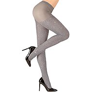 Widmann Stříbrné glitrové punčocháče - Costume Accessory
