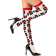 Widmann Dámské nadkolenky Poker - Costume Accessory
