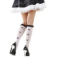 Widmann Podkolenky bílé s mašličkami - Costume Accessory