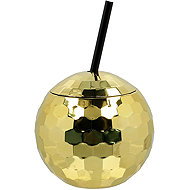 Boland Gold Cup Discoball with straw - Drinking Cup