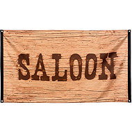 Boland Flag with inscription Saloon western - Decoration