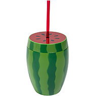 Boland Watermelon cup with straw 900 ml - Party Accessories