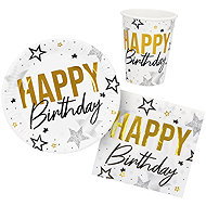 Boland Table Set 'Happy Birthday' (6 plates, 6 cups, 12 napkins) - Dish Set