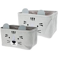 H&L Children's storage basket Tiger, grey - Storage Box