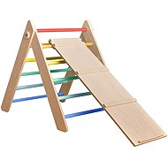 BusyKids Montessori Pickle Triangle with Rainbow Board - Children's Climbing Frame