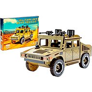 BusyKids Wooden 3D Building Kit Military Off-Road Vehicle - Wooden Puzzle