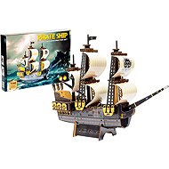 BusyKids Wooden 3D Building Kit Pirate Ship - Wooden Puzzle