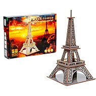 BusyKids Wooden 3D Eiffel Tower Building Kit - Wooden Puzzle