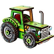 BusyKids Wooden 3D Building Kit Turbo Tractor - Wooden Puzzle